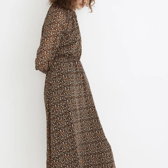 NWOT Madewell (Re)sourced Georgette Smocked-Neck Midi Dress in Folktale Paisley - Picture 7 of 7